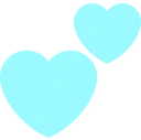 PastelBlueHearts emote