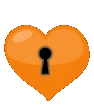 Orangeheartlock emote