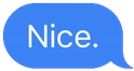 iMessageNice emote