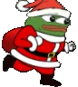 peepoSantaRun emote