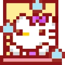 HelloKittySnowfall emote