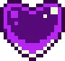 PurpleSpinningPixelHeart emote