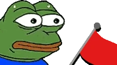 MonkaRedFlag emote