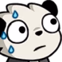 pandaSweat emote