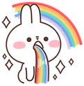 BunnyRainbowPuke emote