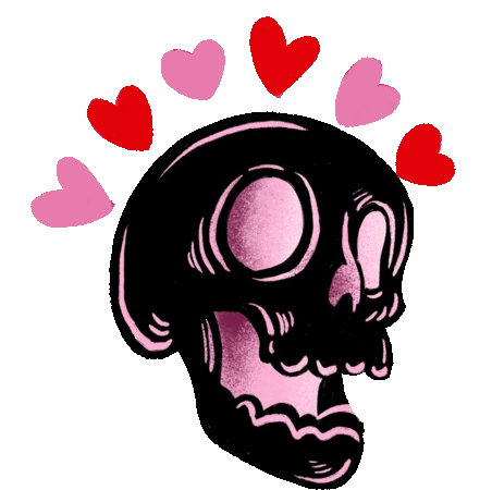 SkullHearts emote