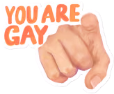 Youaregay emote