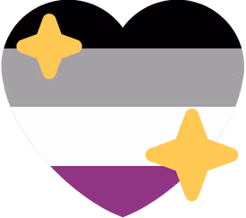 asexual_shiny_heart_flag sticker