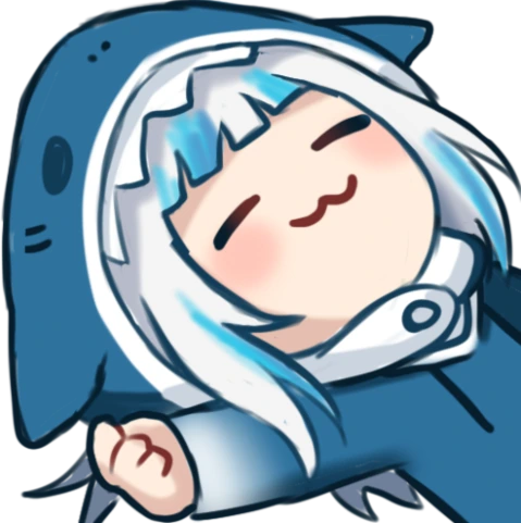 GawrGuraSleeping emote