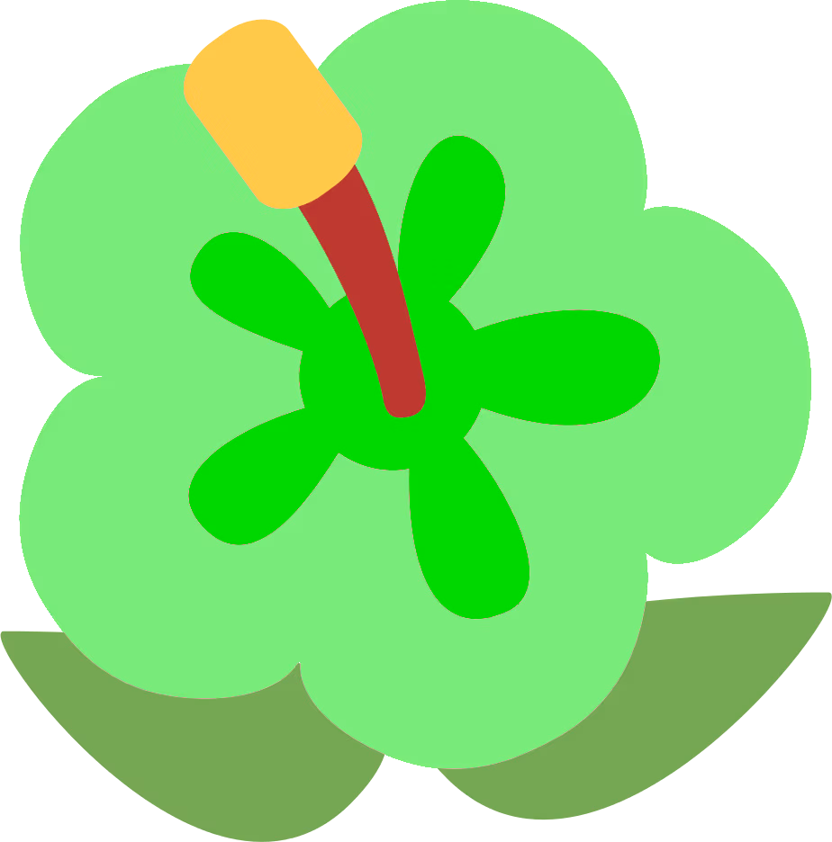 green_hibiscus emote