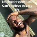 SmilingThroughItAllCantBelieveThisMyLife emote