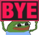BYE emote