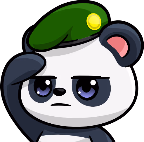 PandaSalute emote