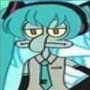 MikuSquidward emote