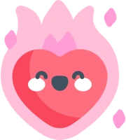 Kawaii_HeartonFire emote