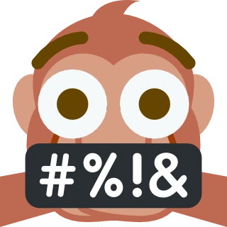 Monkey_swearing emote
