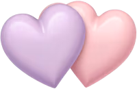 Purpleandpinkhearts emote