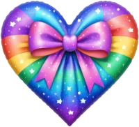 Galaxyrainbowheart emote