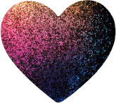 Rainbowglitterheart emote
