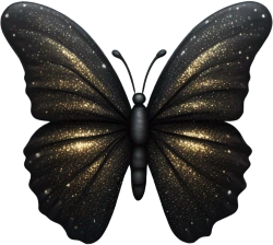 Blackglitterbutterfly emote