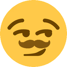 SmirkMoustache emote