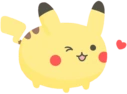 Pika_Heart_Wink emote