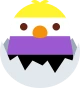 hatched_enby_chick emote