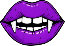 Purplevampirelips emote