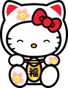 HelloKittyLuckyCat emote