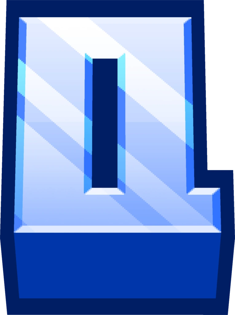minecraft_blue_Q sticker