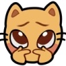 kittyShy emote