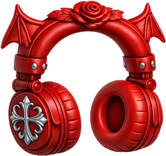 Redgothicheadphones emoji