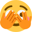 Shyfacepeeking emote