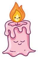 Cute_pink_candle emote