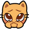 kittyShy emote