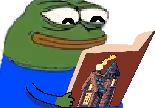 Bookpepegoodfeel emote