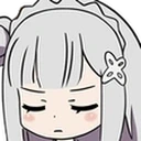 emiliaPensive emote