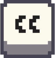 pixel_symbol_quote_left emoji