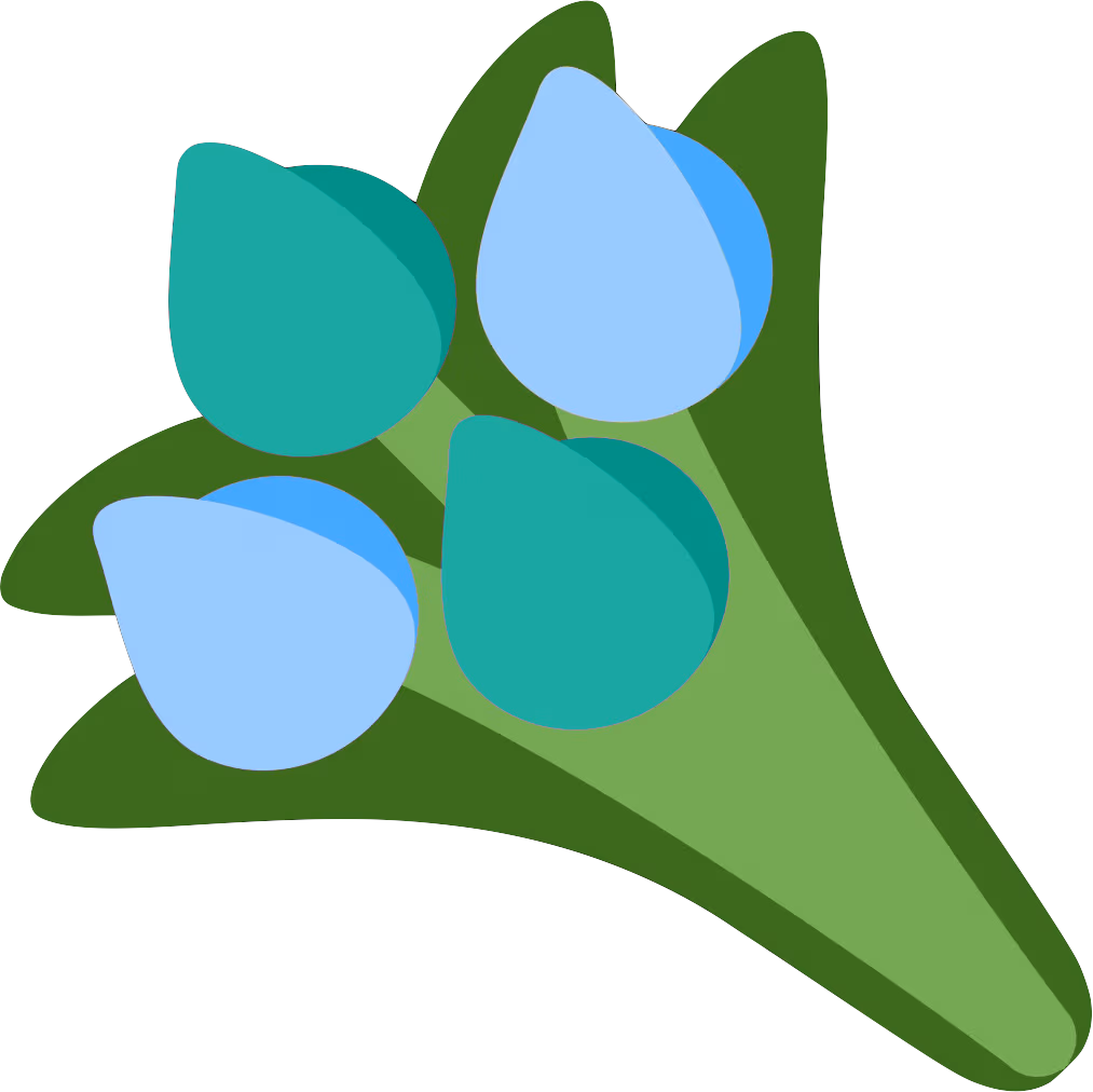 blue_cyan_bouquet emote