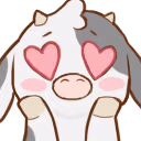 CowHeartEyes emote