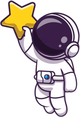 Astronaut_holding_star sticker
