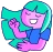 person_pink_swaying_hair_YT emote