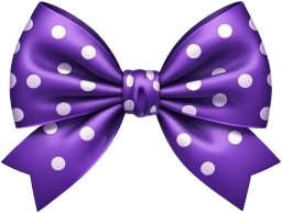 Purplewhitebow emote