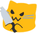 BlobKittenKnife emote