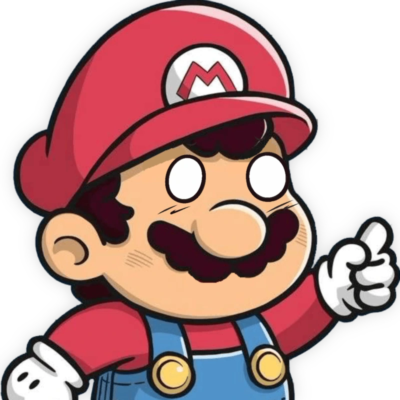 Mario_StareBlank emote