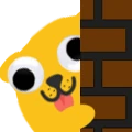 blobdoggooglypeek emote