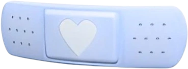 blueheartbandaid emote