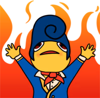 WallyThisIsFineFire emote