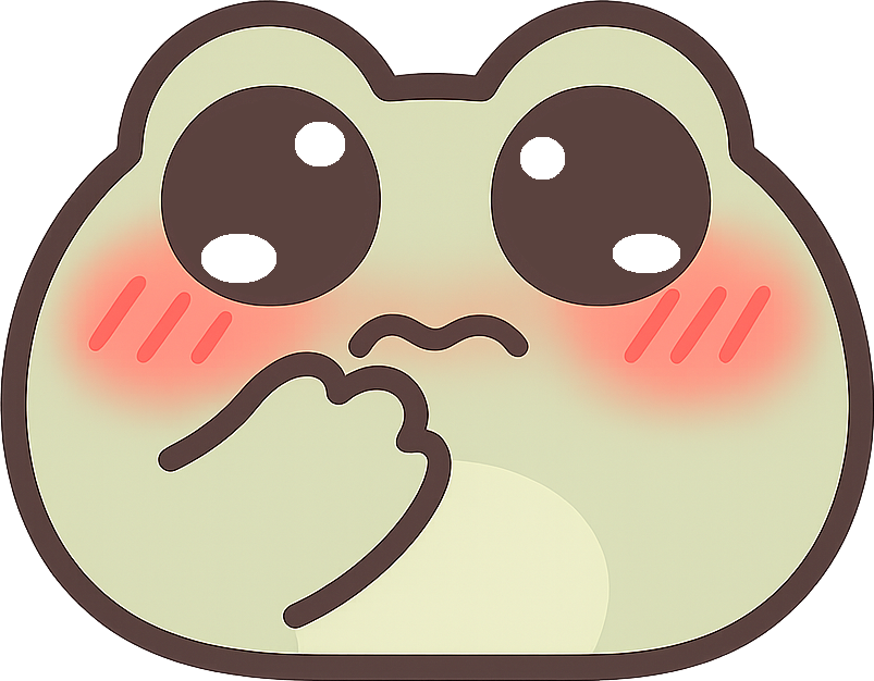 frog_blushing static emote