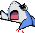 AngrySharkBongoCat emote
